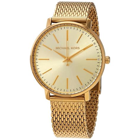 michael kors pyper ladies watch gold|michael kors pyper watch gold.